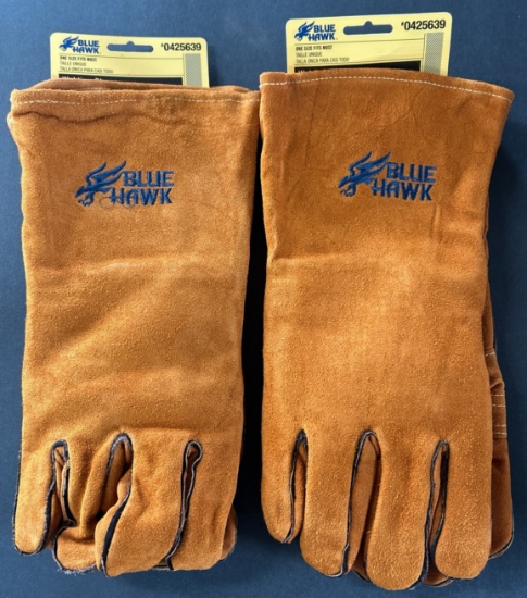 Blue Hawk Genuine Leather Welding Gloves