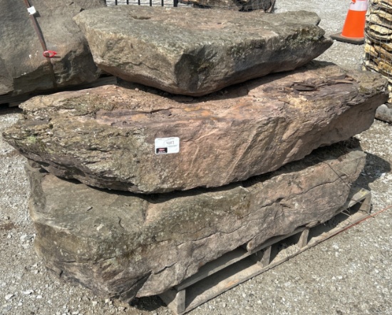 (3) Boulders, 8" x 3' x 4'