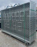 112ÓWx71ÓL Work Site Galvanized Freestanding Chain Link Fencing