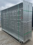 112ÓWx71ÓL Work Site Galvanized Freestanding Chain Link Fencing