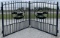 14Õ Bi-Parting Wrought Iron Gate, 83ÓH