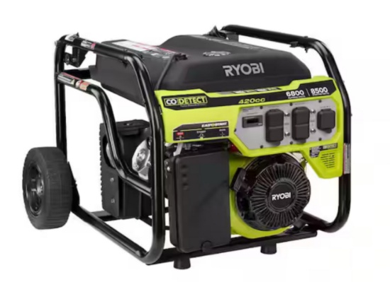 Ryobi 6800-Watt Gas Powered Portable Generator