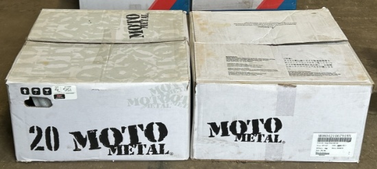 MOTO METAL 20"x10" Gloss Black & Chrome Milled Rims