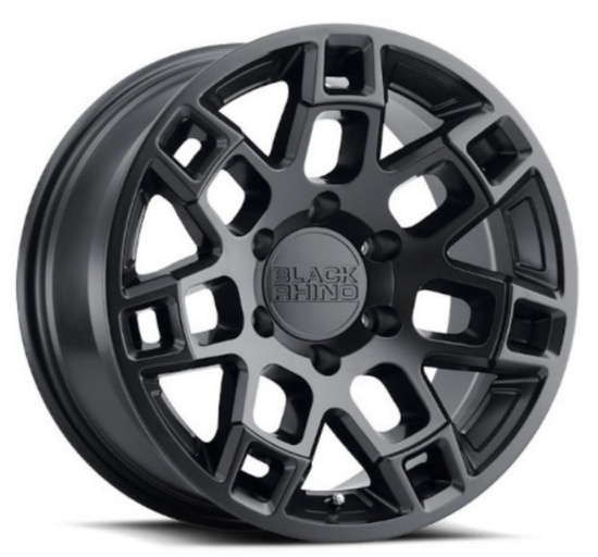 BLACK RHINO RIDGE 18"x9" Matte Black Rims
