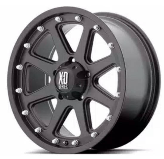 KMC XD Series Matte Black XD798 ADDICT 17"x9" Rims