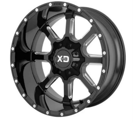KMC XD Series XD838 MAMMOTH 20"x9.0" Gloss Black Milled Rims