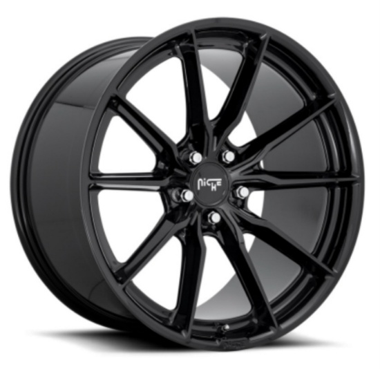 NICHE Road Wheels RAINIER 18"x8" Gloss Black Rims