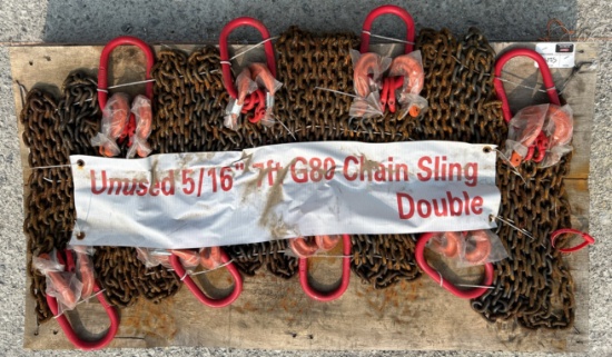 G80 5/16" 7' Double Chain Sling