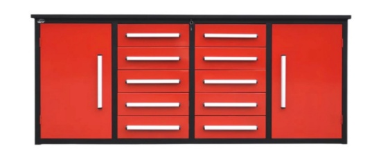 2025 Steelman 7' 10 Drawers Stainless Steel Workbench
