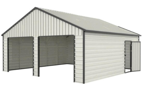 23' x 22' Double Garage Metal Barn Shed
