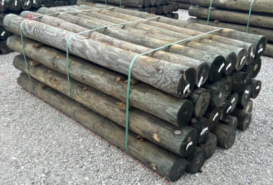 6" x 7' Treated Posts, 28 Posts