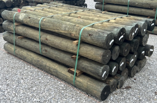 6" x 7' Treated Posts, 28 Posts