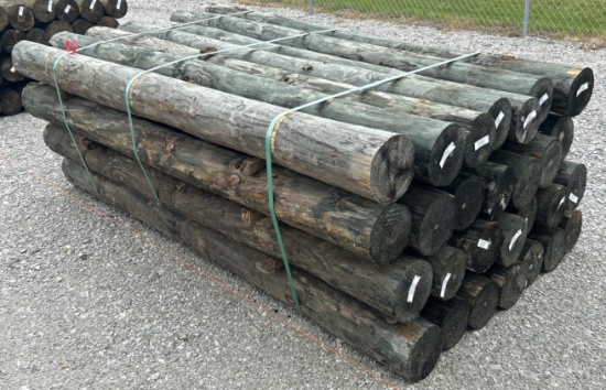 6" x 7' Treated Posts, 28 Posts