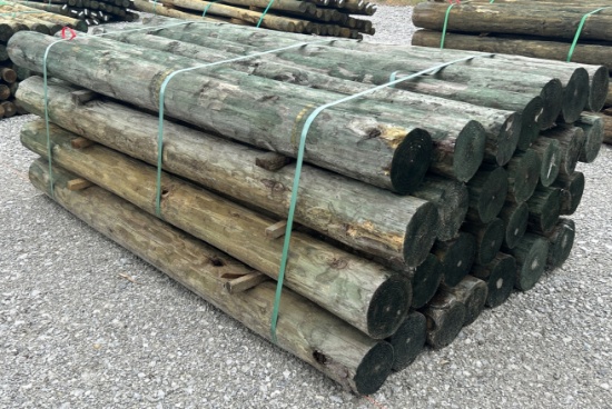 6" x 7' Treated Posts, 28 Posts
