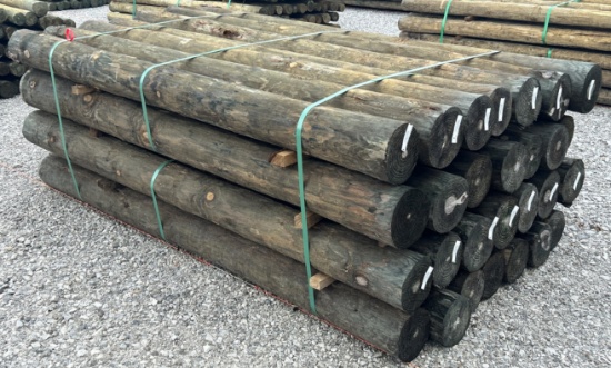 6" x 7' Treated Posts, 28 Posts