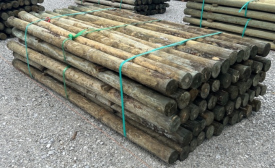 3-1/2" x 8' Treated Posts, 55 Posts