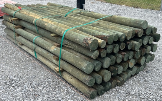 3-1/2" x 8' Treated Posts, 55 Posts