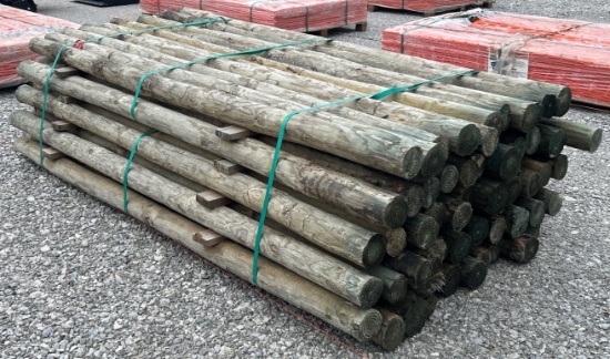 3-1/2" x 8' Treated Posts, 55 Posts