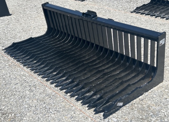 72" Quick Attach Fine Skeleton Bucket w/ Low Sides