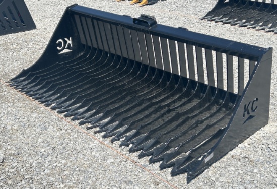 72" Quick Attach Fine Skeleton Bucket w/ High Sides