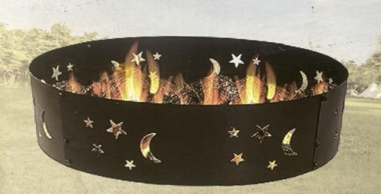 Landhonor 36" Round Metal Fire Pit Ring