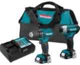 Makita 12V 1.5Ah Lithium-Ion Cordless Drill Driver & Impact Driver Combo