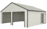 23' x 22' Double Garage Metal Barn Shed