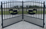 14Õ Bi-Parting Wrought Iron Gate, 83ÓH