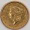1850 United States $1 Liberty Head Gold Coin