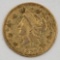 1870 California Gold 1/2 Dollar Liberty Head Gold Coin