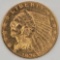 1926 United States Indian Head Type Quarter Eagle $2.50 Gold Coin