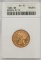 1880 United States Liberty Head Coronet Type Half Eagle $5.00 Gold Coin ANACS AU 50 BREEN-6710