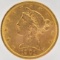 1901-S United States Liberty Head Coronet Type Half Eagle $5.00 Gold Coin