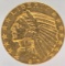 1913 United States Indian Head Type Half Eagle $5.00 Gold Coin