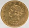 1879 United States Liberty Head Coronet Type Eagle $10.00 Gold Coin