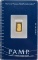 Swiss PAMP 1 Gram .9999 Fine Gold Bar In Original Packaging