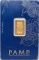 Swiss PAMP 5 Gram .9999 Fine Gold Bar In Original Packaging