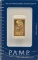 Swiss PAMP 10 Gram .9999 Fine Gold Bar In Original Packaging