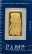 Swiss PAMP One Troy Ounce .9999 Fine Gold Bar In Original Packaging