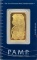 Swiss PAMP One Troy Ounce .9999 Fine Gold Bar In Original Packaging