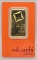 Swiss Valcambi One Troy Ounce .9999 Fine Gold Bar In Original Packaging