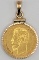 1900 Russia 5 Roubles Gold Coin In 8k Yellow Gold Bezel