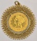18K Yellow Gold Pendant With U.S. 1901 $10 Liberty Head Gold Piece
