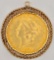14K Yellow Gold Pendant With U.S. 1894-S $20 Liberty Head Gold Piece