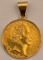 Fantasy 14K Yellow Gold German 1887 Five Mark Coin Pendant