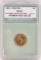 1861 CSA Goldine Robert Bashlow Restrike 1 Cent Coin NTC MS 69