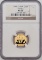 2009 China Panda 50 Yuan 1/10 Ounce .999 Fine Gold Coin NGC MS 70