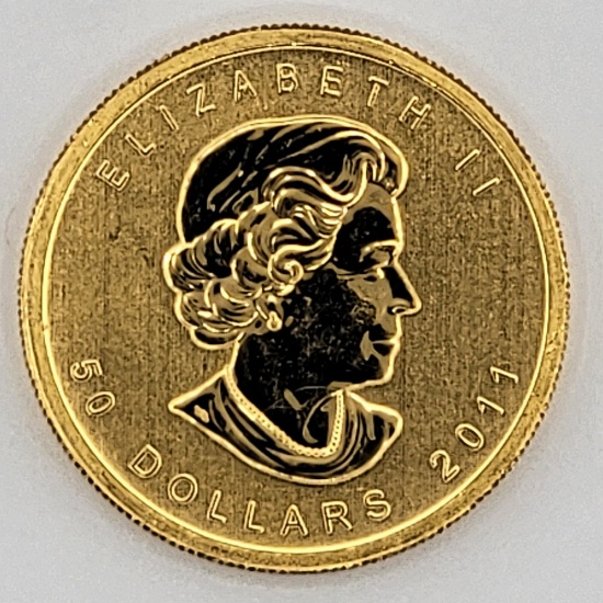 2011 Canada $50 One Ounce .9999 Gold Maple Leaf Coin