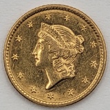 1849 United States $1 Liberty Head Gold Coin