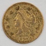 1870 California Gold 1/2 Dollar Liberty Head Gold Coin